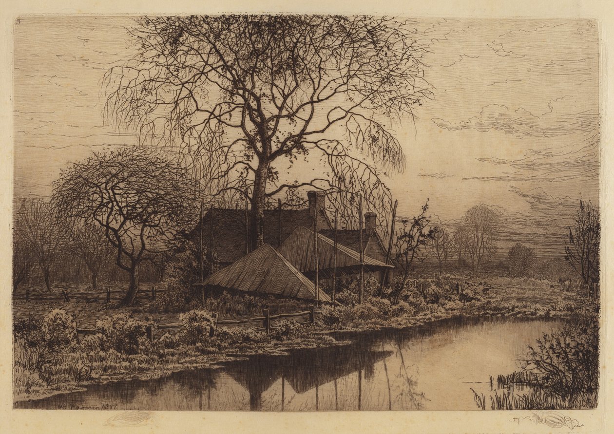 Sem título (Farmhouse, Long Island) de Henry Farrer