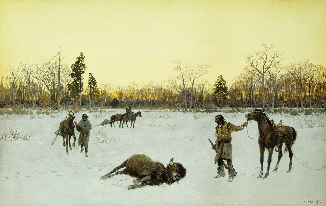 Um tiro de sorte, 1903 de Henry Francois Farny