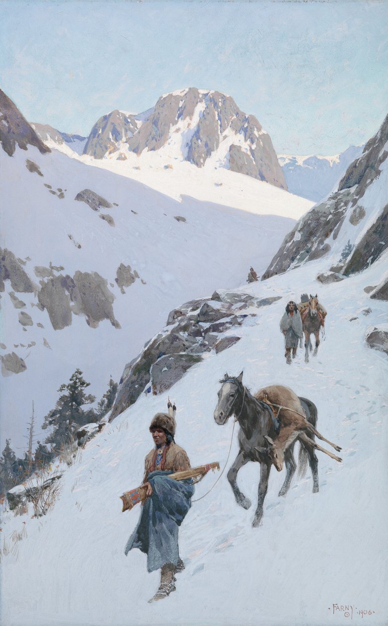 Uma caçada bem sucedida, 1906 de Henry Francois Farny