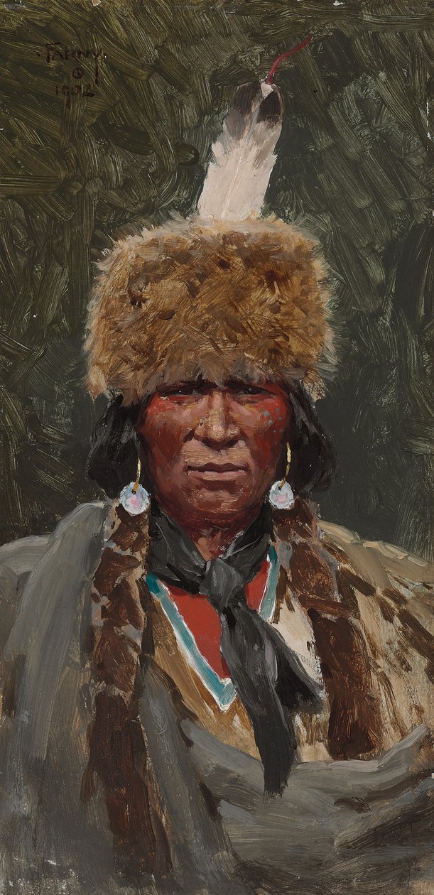 Chefe Ogallala Fire, 1902 de Henry Francois Farny
