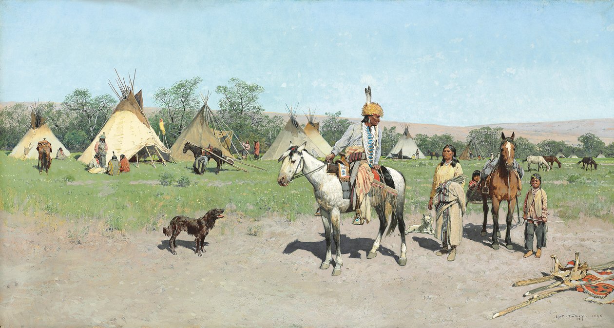 Em Pastos Novo, 1895 de Henry Francois Farny