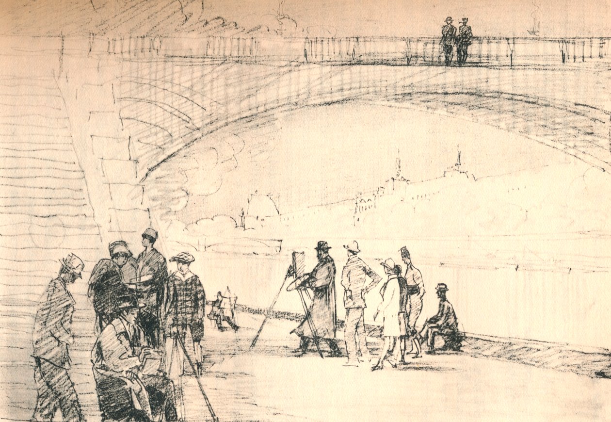 A primeira estrada de Paris foi seu rio, c1927, 1927 de Henry Franks Waring
