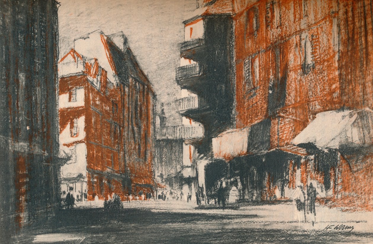 Essas ruas de aparência estrangeira, c1927, 1927 de Henry Franks Waring