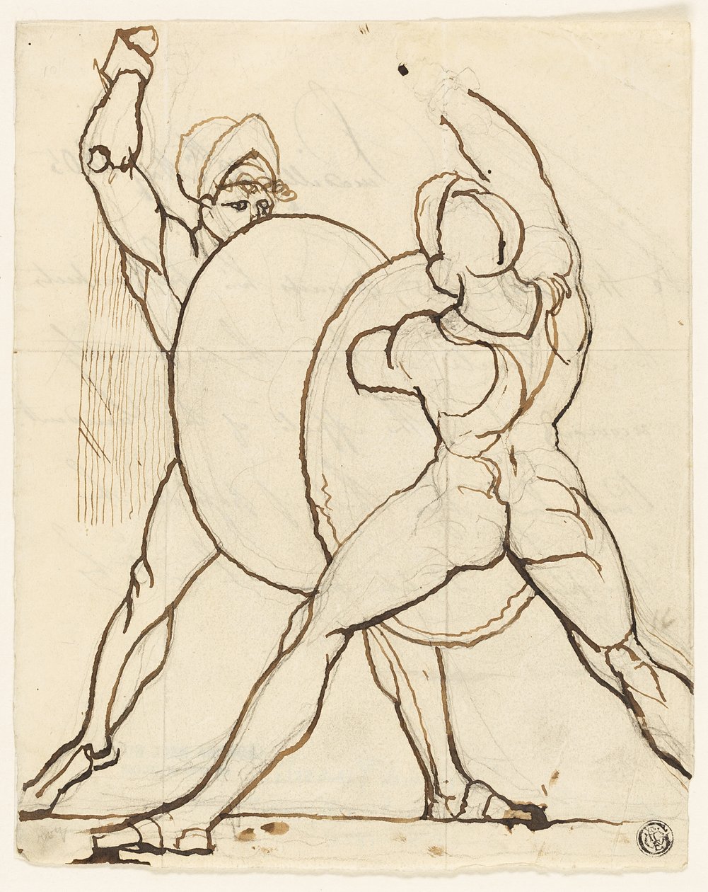 Combate de dois gregos de Johann Heinrich Füssli