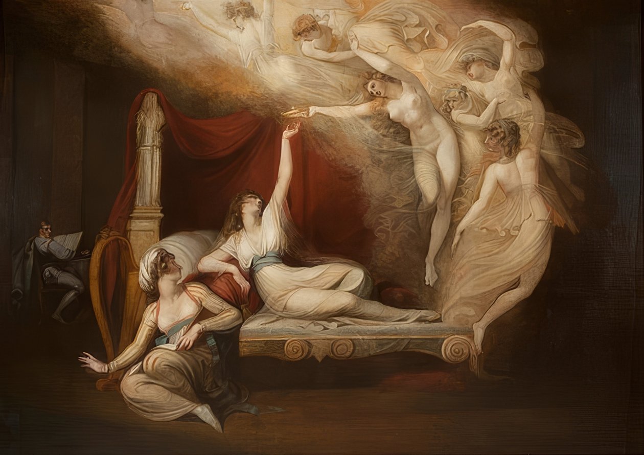 A visão de Catarina de Aragão. 1781 de Johann Heinrich Füssli