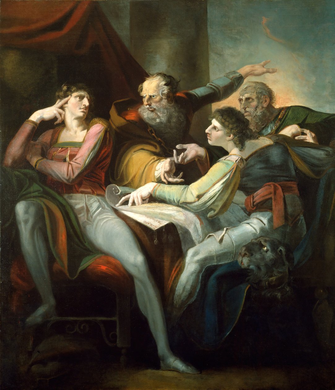 Disputa entre Hotspur, Glendower, Mortimer e Worcester, 1784. de Johann Heinrich Füssli