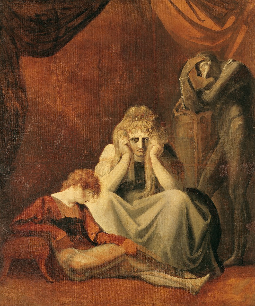 &39;Here I and Sorrow Sit&39;, Ato II Cena I de &39;King John&39; de William Shakespeare (1564-1616) 1783 de Johann Heinrich Füssli