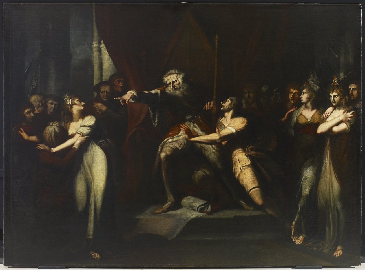 Lear Banishing Cordelia, c.1784-90 de Johann Heinrich Füssli