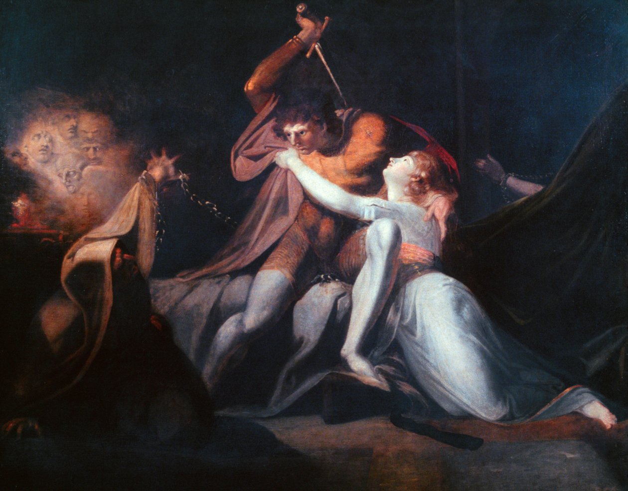 Percival Delivering Belisane ..., exibido 1783 de Johann Heinrich Füssli