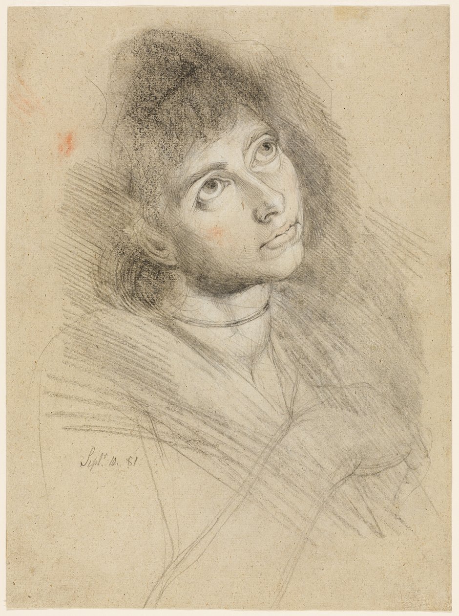 Retrato de uma mulher (Martha Hess) de Johann Heinrich Füssli