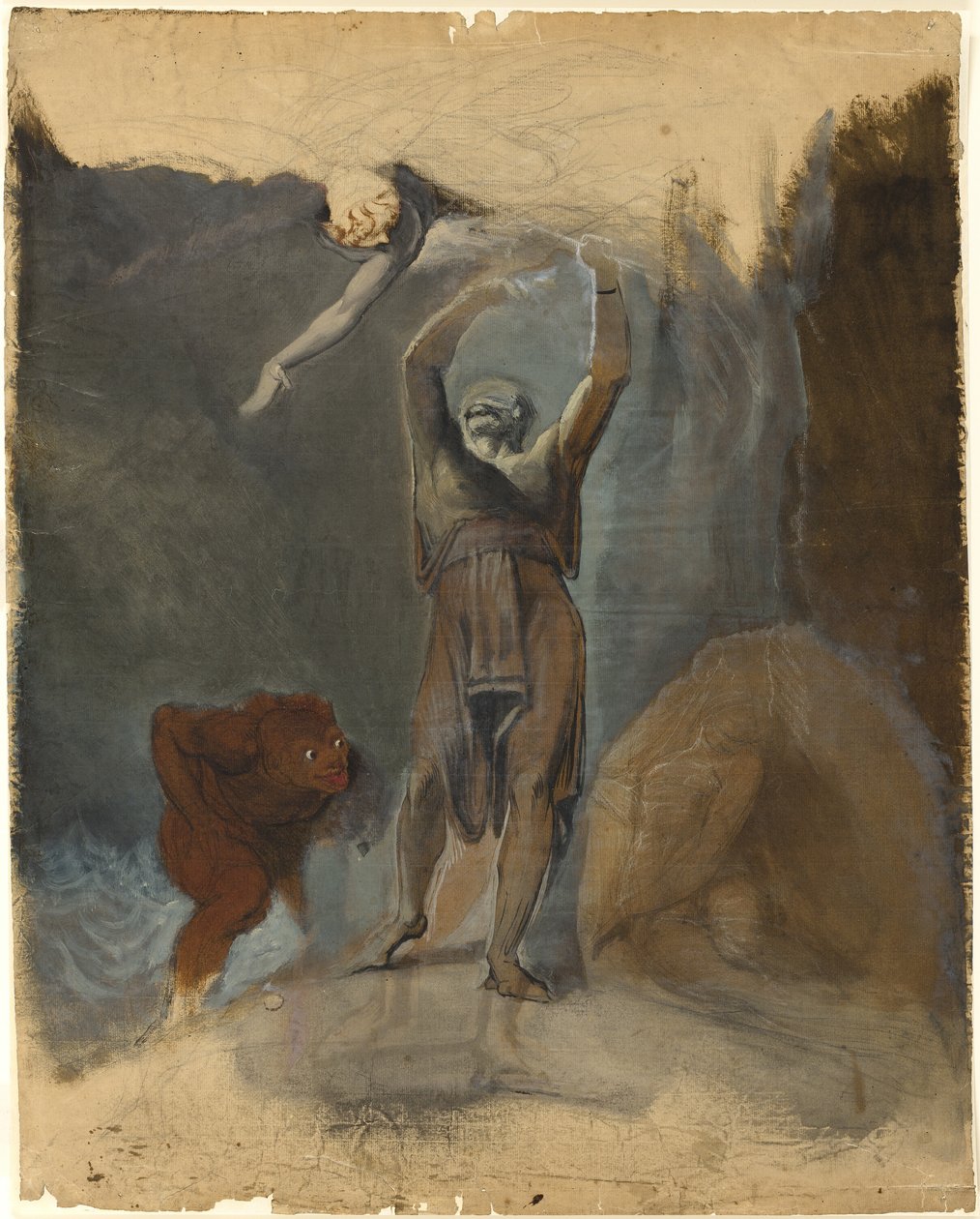 Próspero, Miranda, Caliban e Ariel de Johann Heinrich Füssli