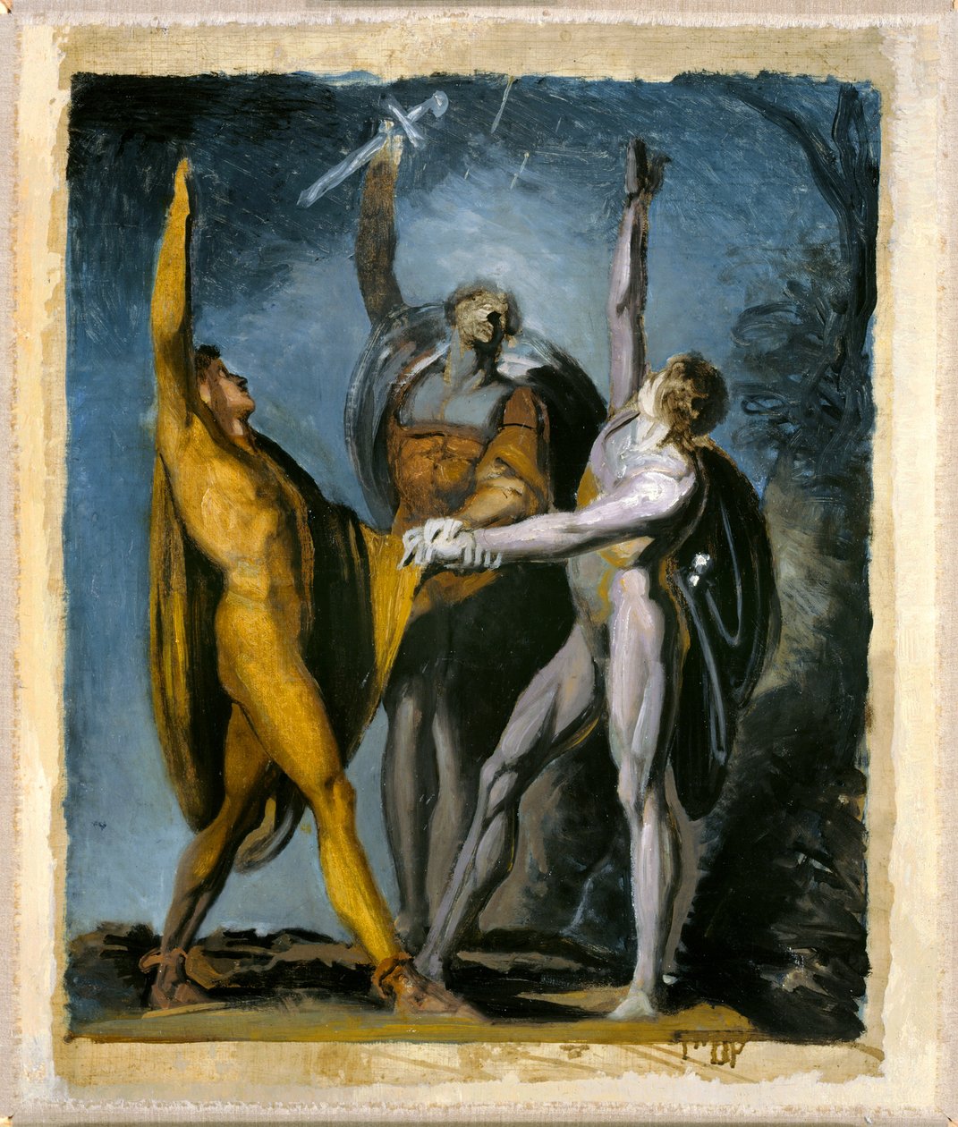 Esboço para Juramento sobre o Rütli, Figura Feminina de Johann Heinrich Füssli