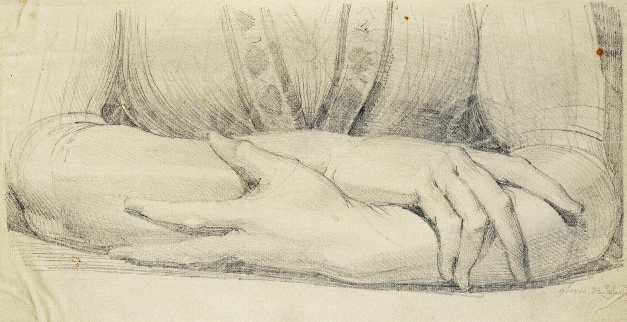 Estudo dos braços enluvados de uma mulher, 1798 de Johann Heinrich Füssli