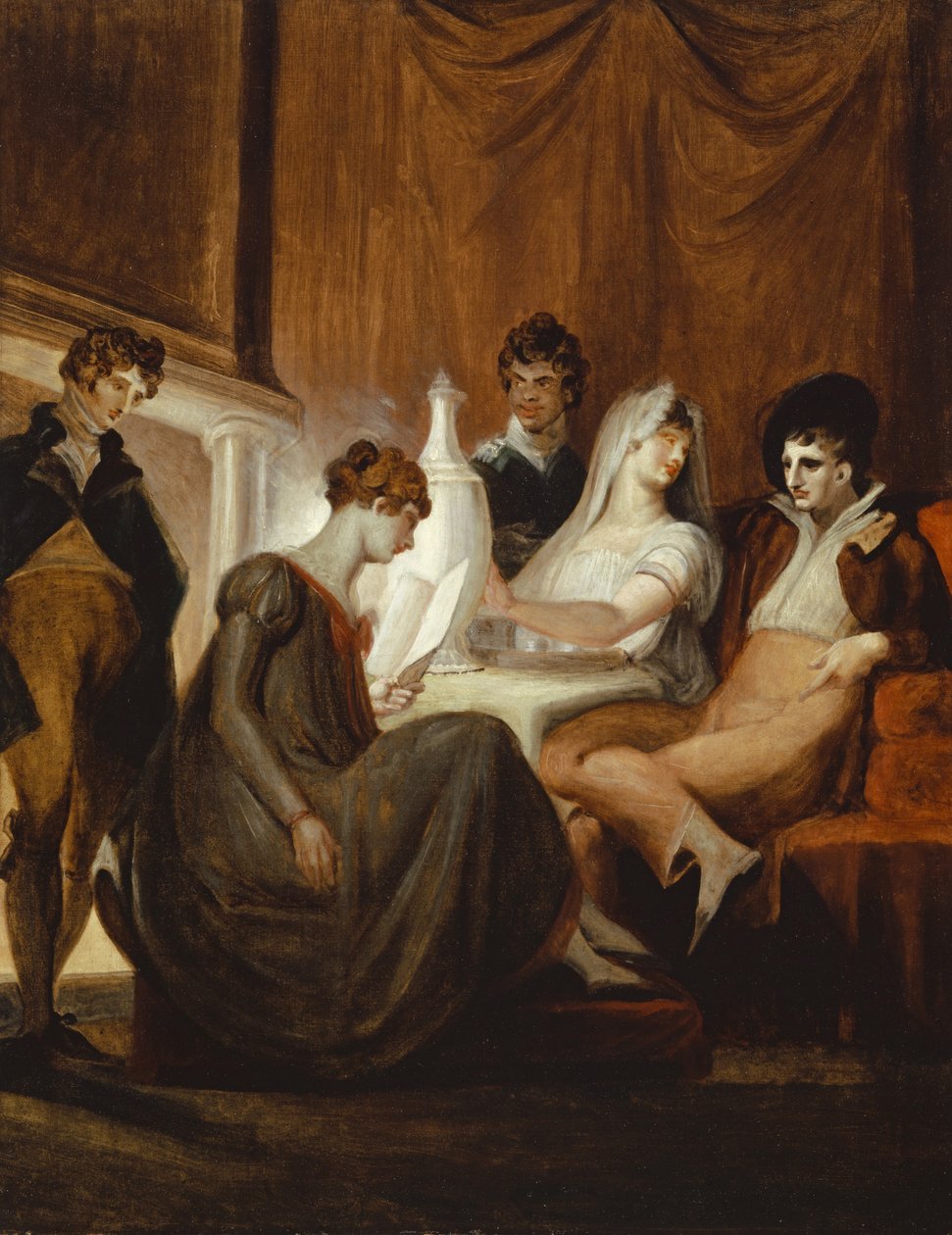 O jornal no campo, 1806-7 de Johann Heinrich Füssli
