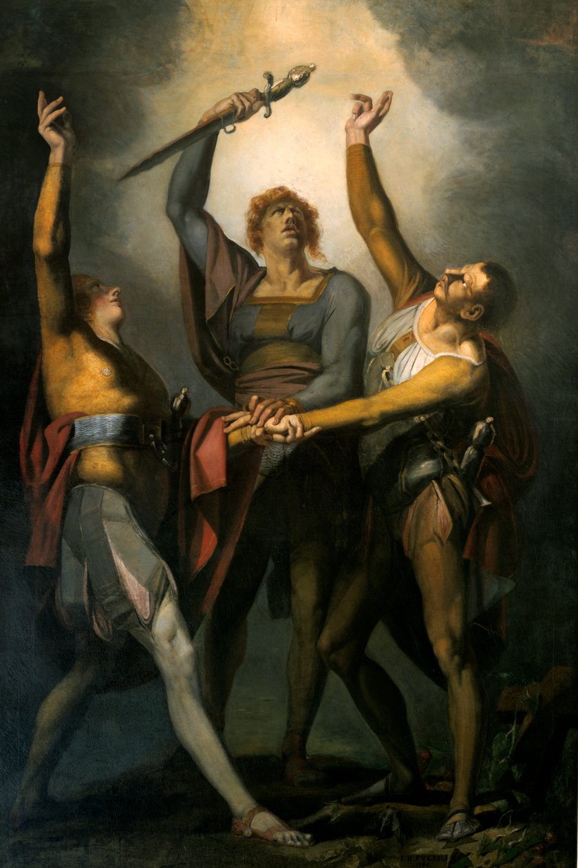 O Juramento dos Rutli, 1778-1781 de Johann Heinrich Füssli