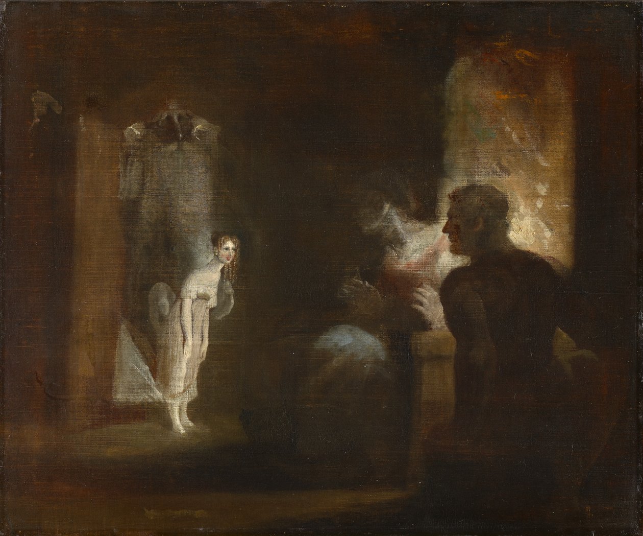 Undine entra na casa do pescador e sua esposa, 1821 de Johann Heinrich Füssli