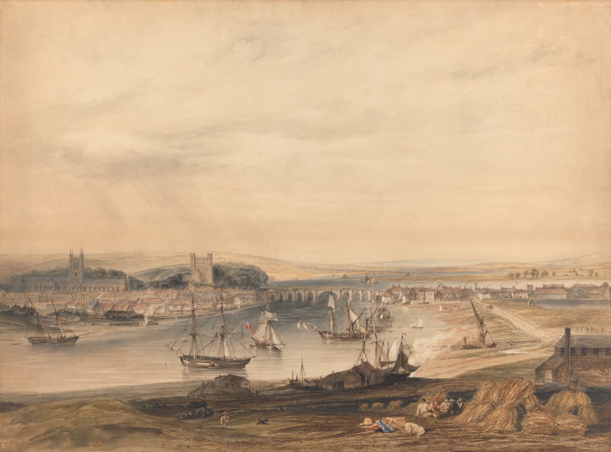 Uma Vista de Rochester, a Cidade e o Porto de Henry Gastineau