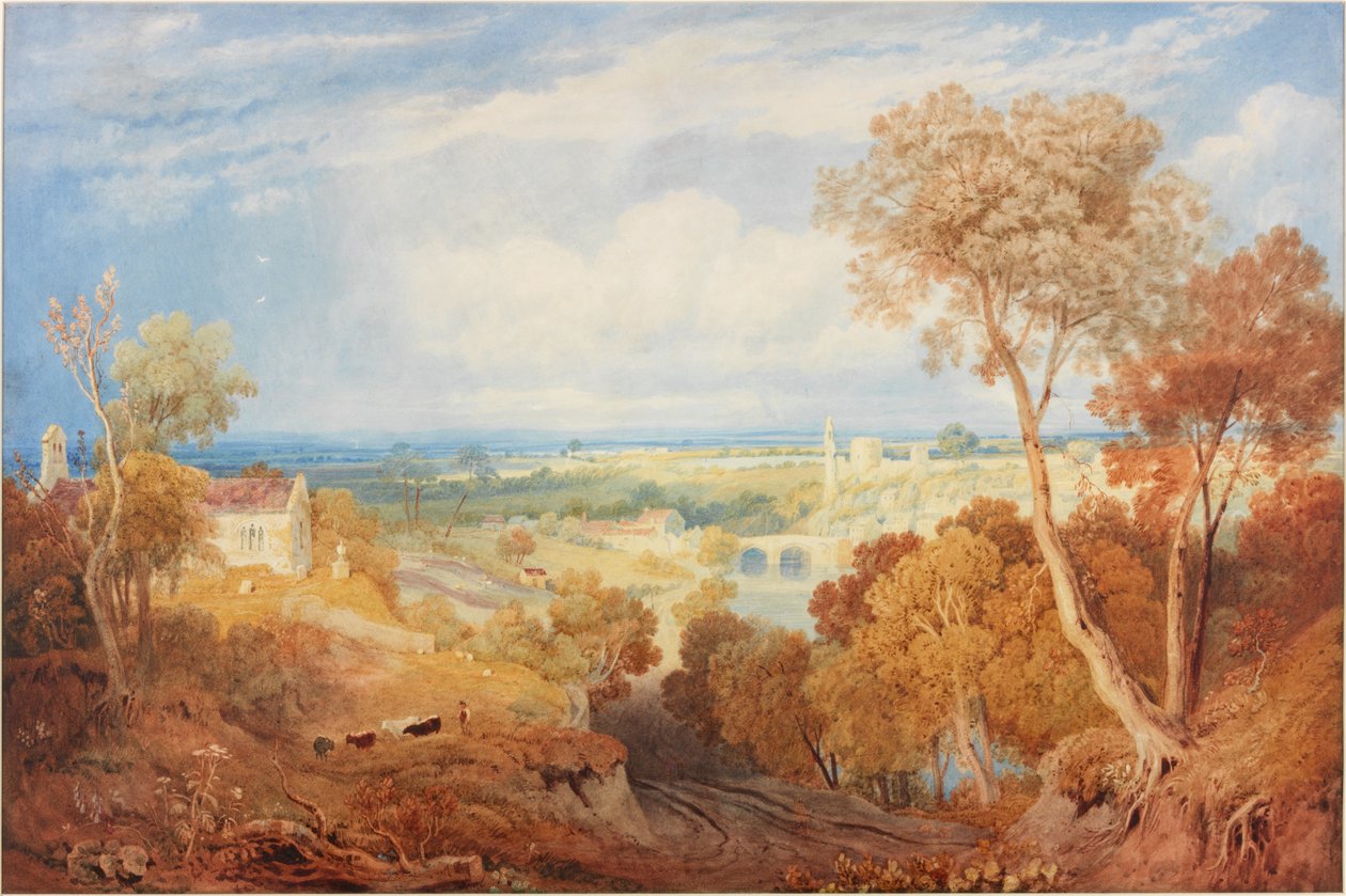 Castelo Barnard, cerca de 1835 (aguarela e guache) de Henry Gastineau