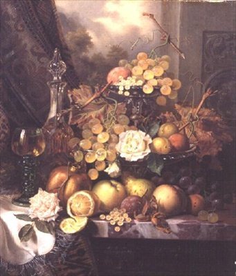 Natureza morta com fruta de Henry George Todd
