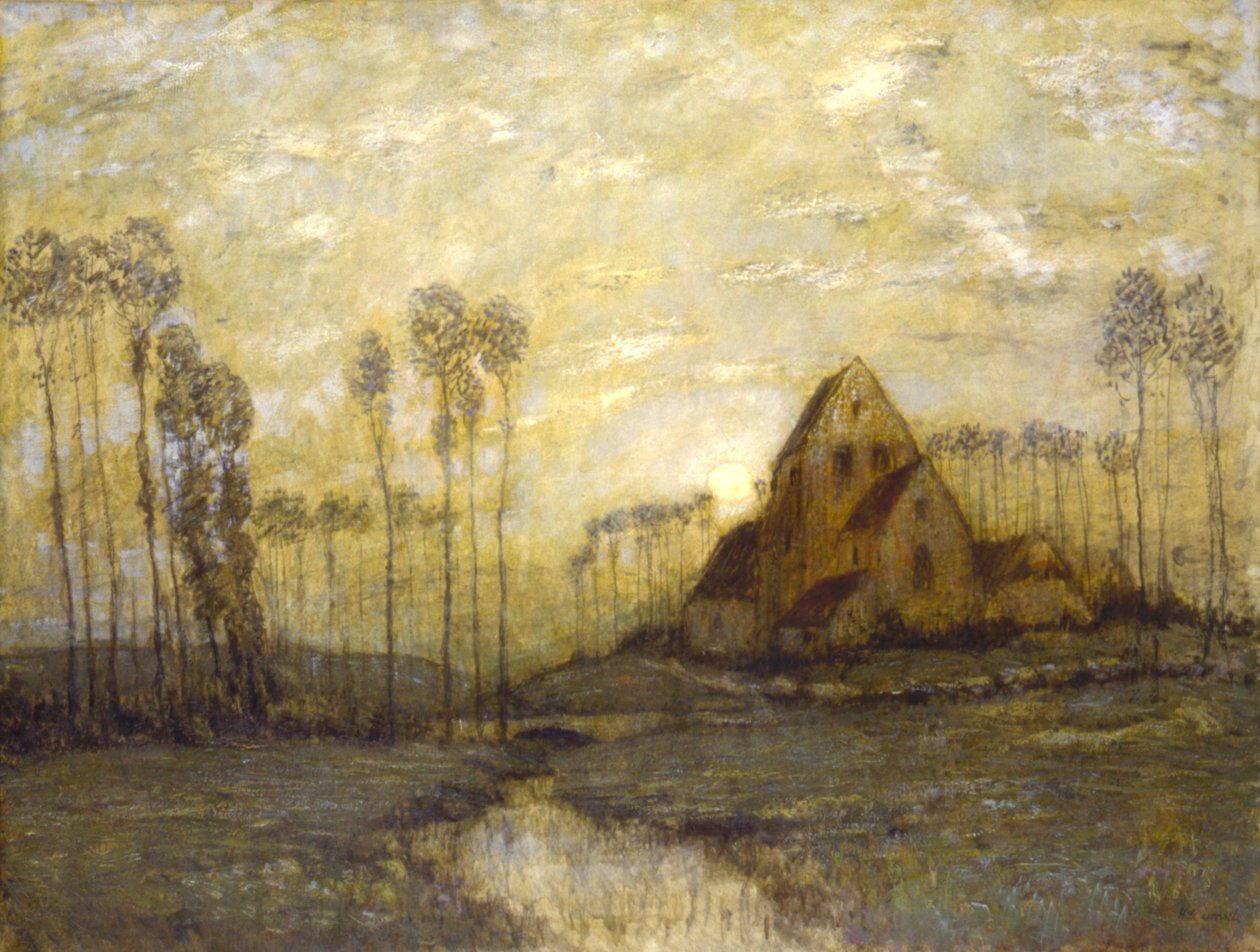 Uma antiga igreja em Montreuil de Henry Golden Dearth