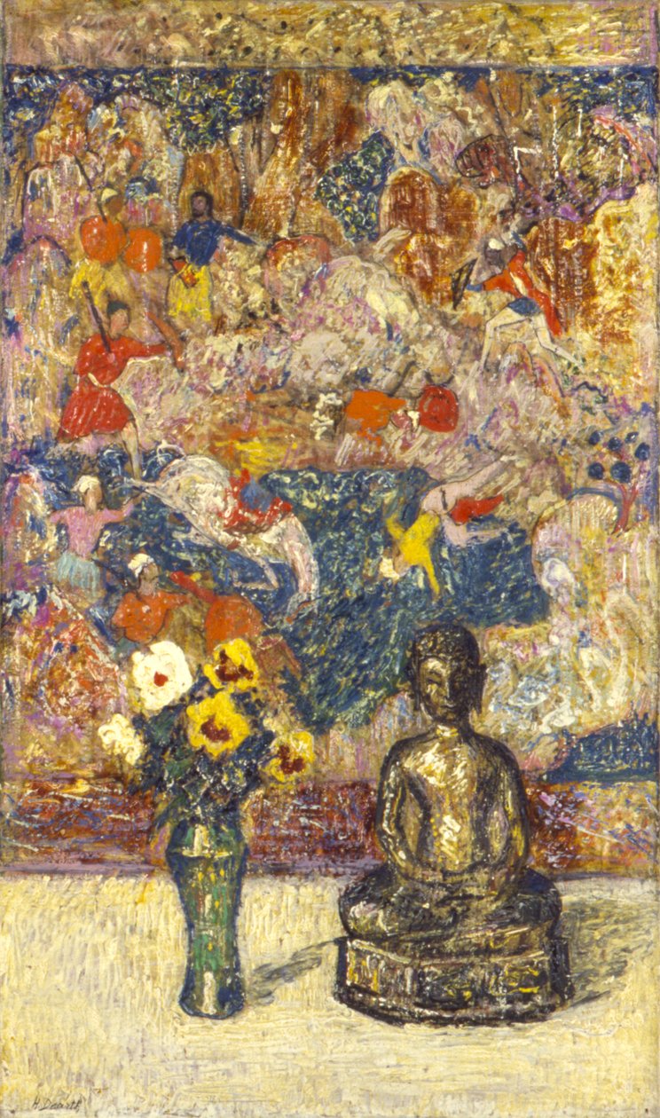 Buda de Bronze (óleo sobre tela) de Henry Golden Dearth
