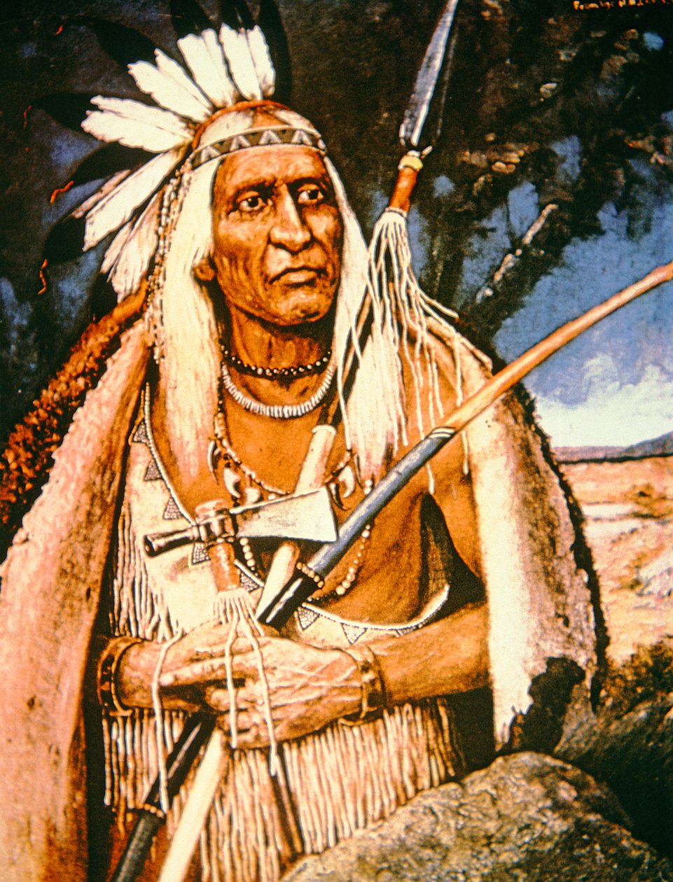 Chefe Iroquês (óleo sobre tela) de Henry H. Cross