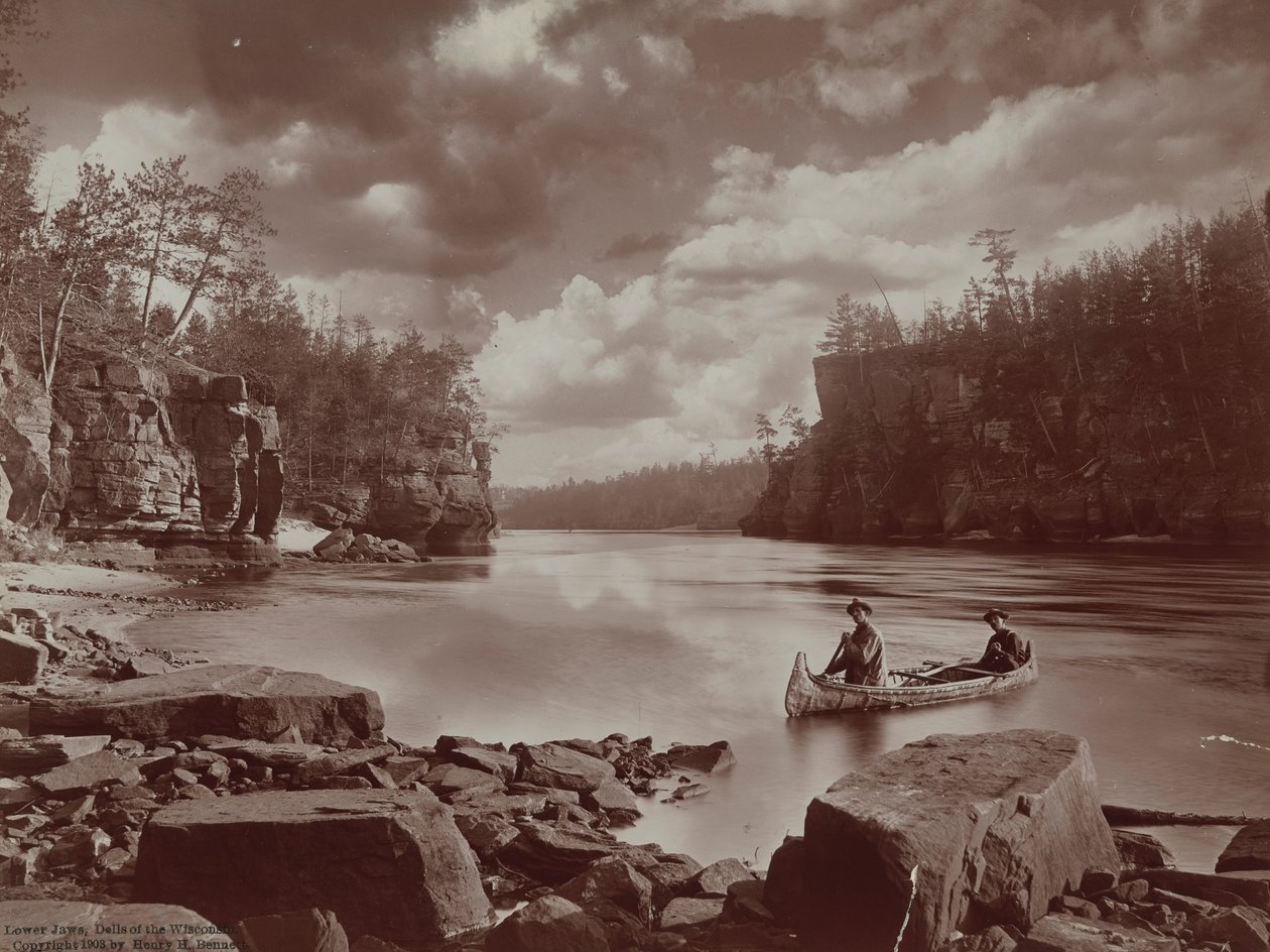 Lower Jaws, Dells of the Wisconsin, 1903 (foto) de Henry Hamilton Bennett