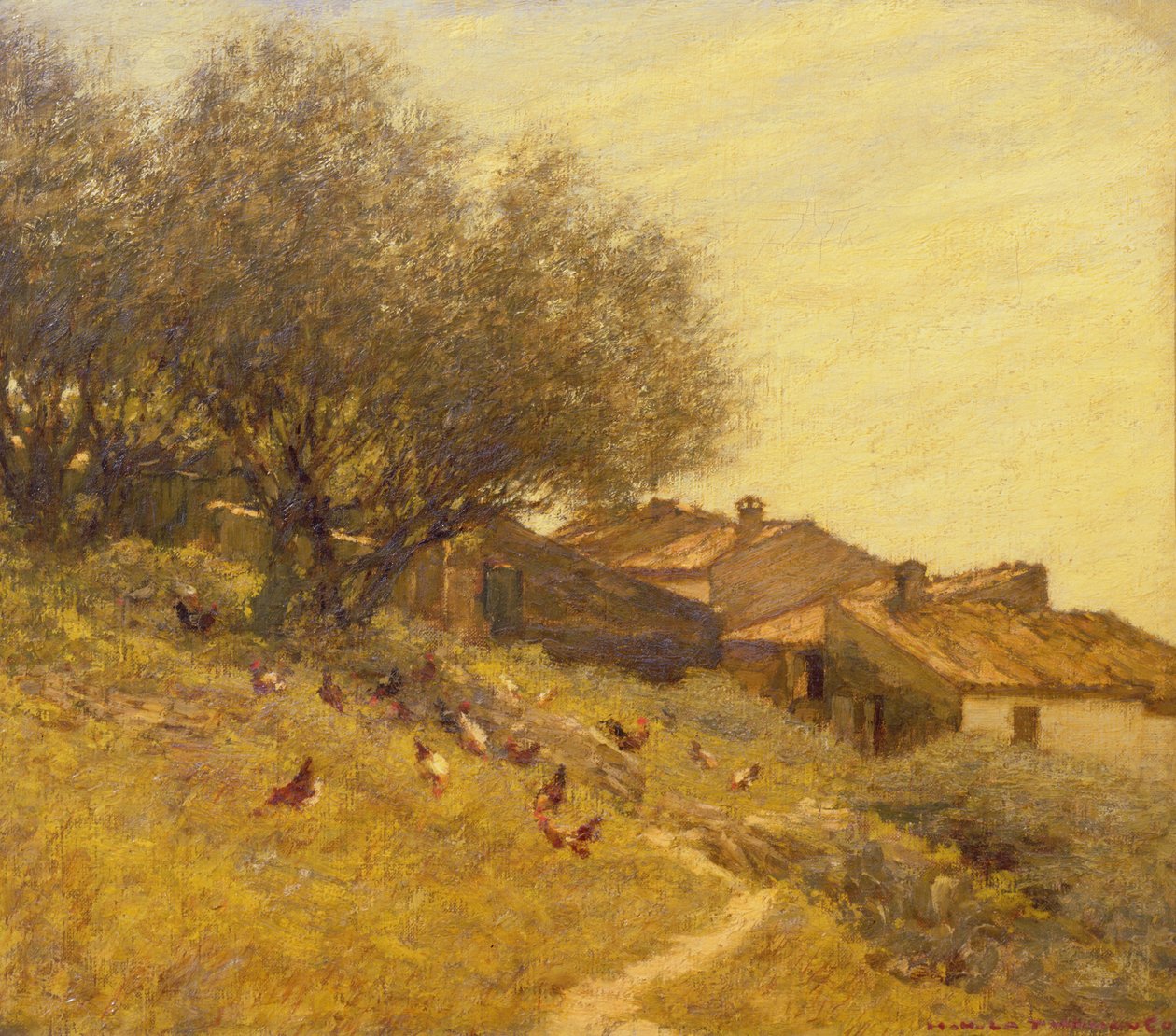 Uma aldeia de encosta em Provence de Henry Herbert La Thangue