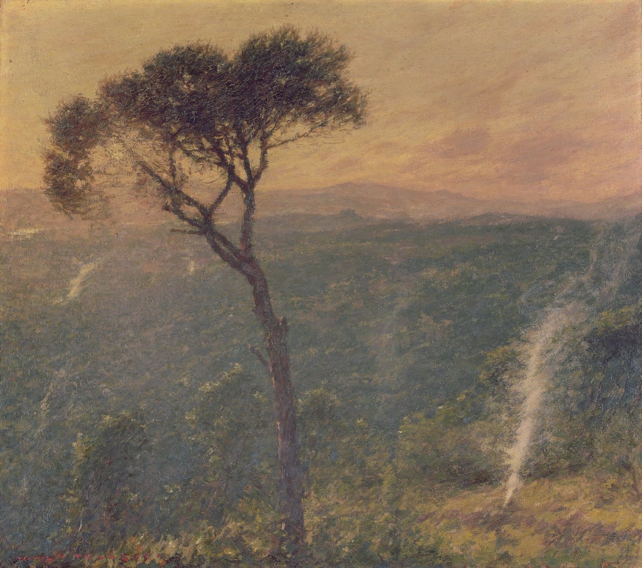 Um vale da Ligúria, c.1910 (óleo sobre tela) de Henry Herbert La Thangue