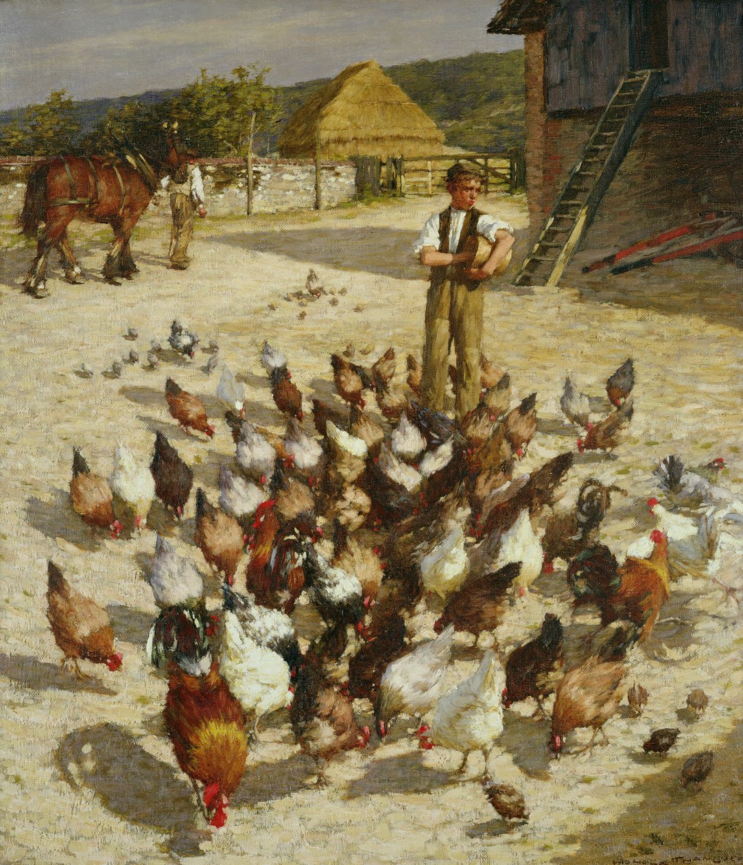 Uma quinta em Sussex de Henry Herbert La Thangue