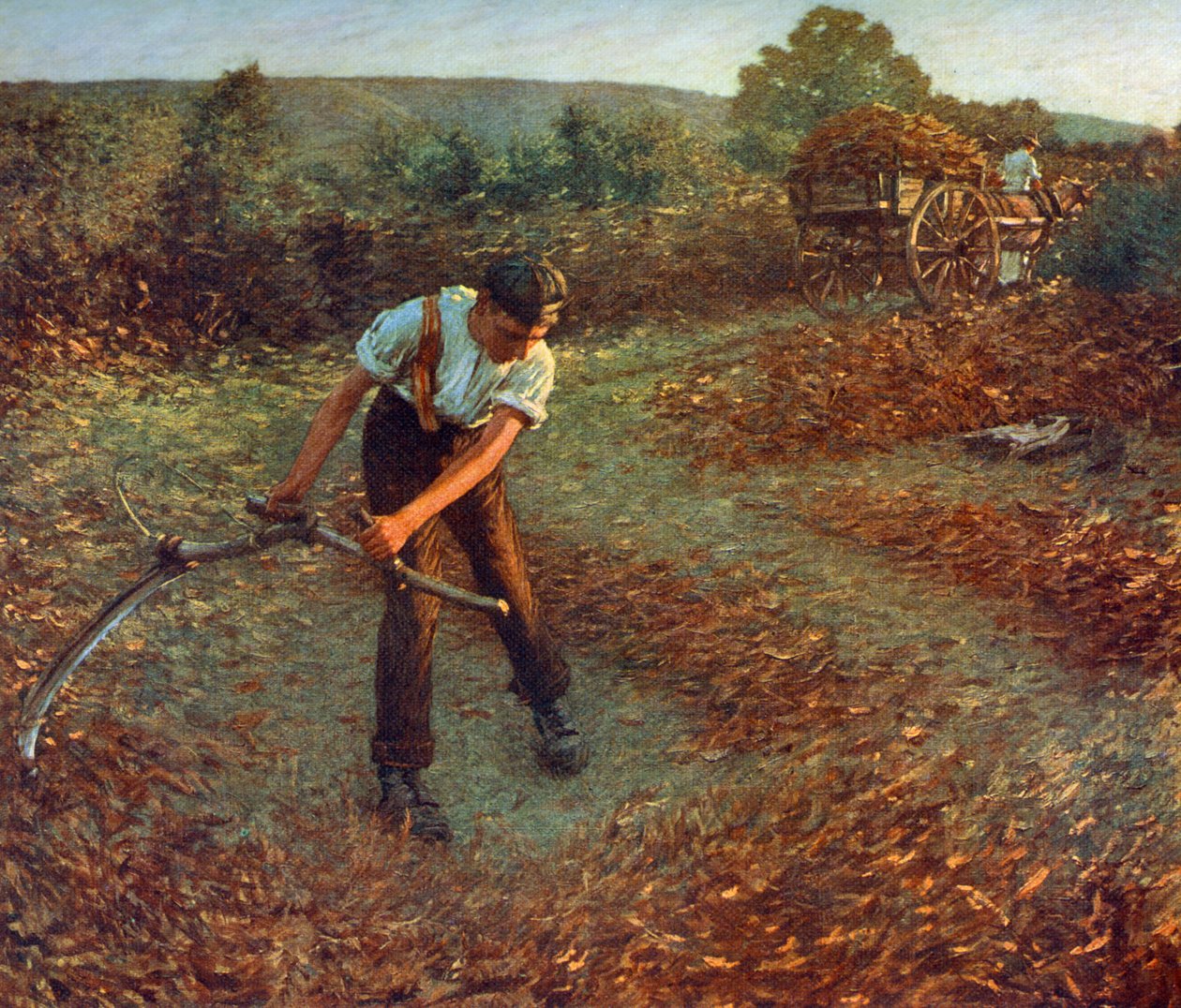 Mowing Bracken, c1903, 1912. de Henry Herbert La Thangue