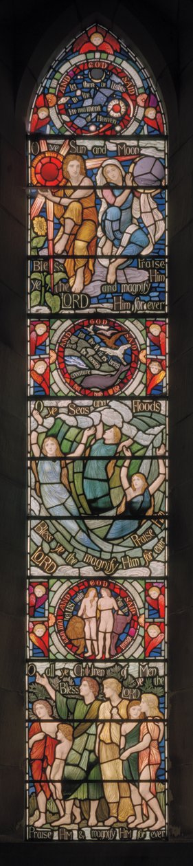 Janela Benedicite, c.1895 (vitral) de Henry Holiday
