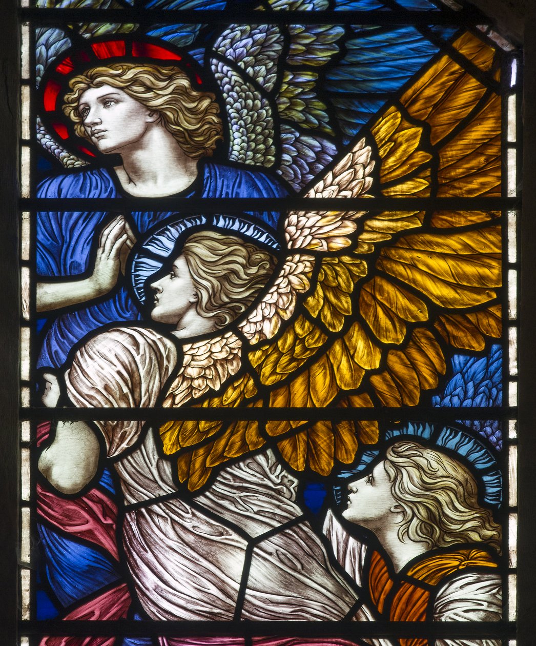 Buckland, St Mary, James Powell e filhos, Henry Holiday, a capela de Barcote, louvando os anjos, 1889 de Henry Holiday