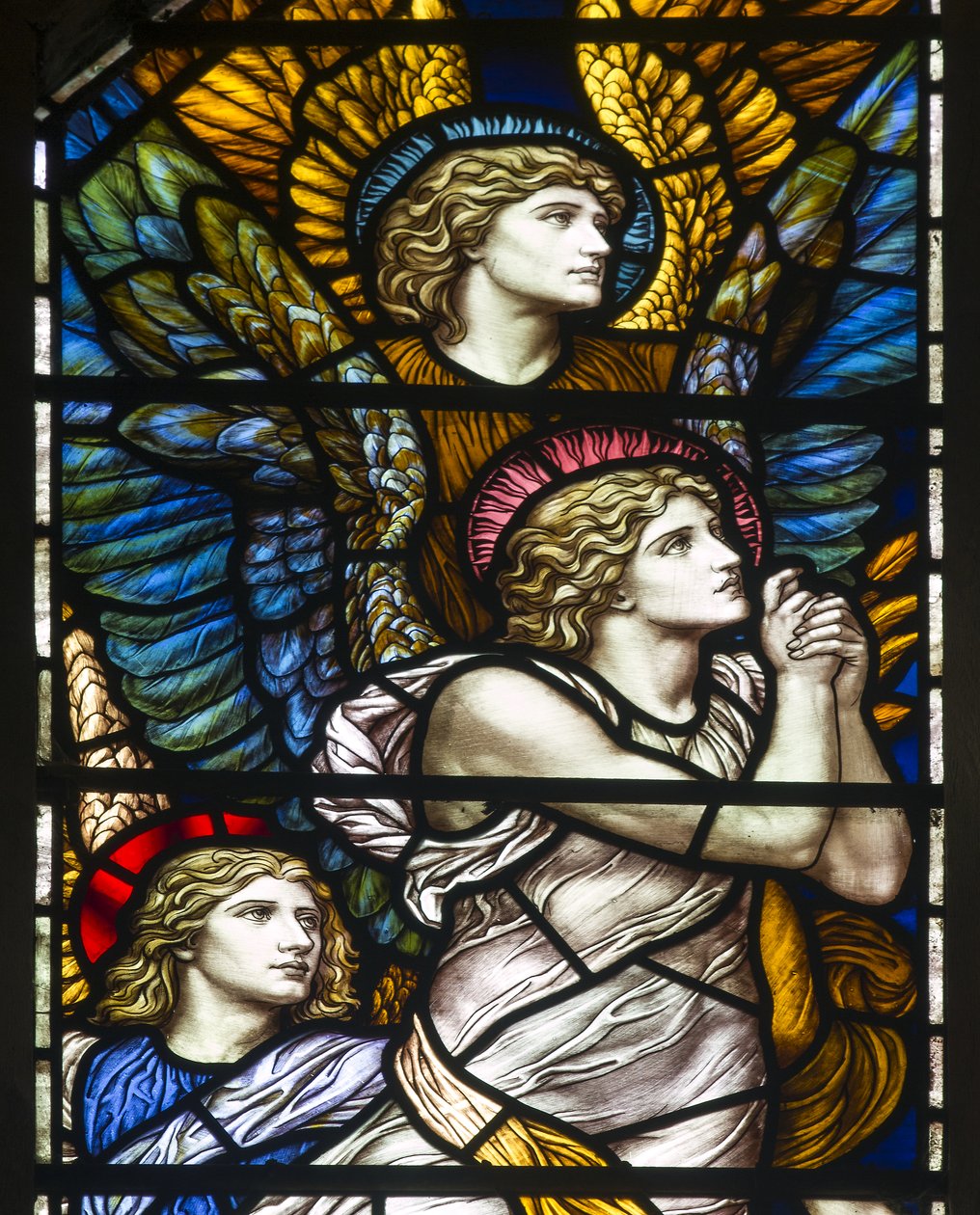 Buckland, St Mary, James Powell e filhos, Henry Holiday, a capela de Barcote, louvando os anjos, 1889 de Henry Holiday