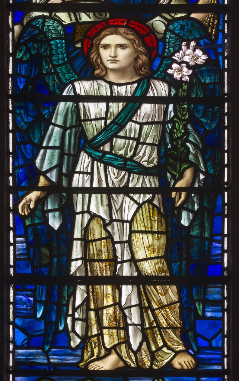 Buckland, St Mary, Lowndes e Drury, Henry Holiday, O Arcanjo Gabriel, 1918 de Henry Holiday
