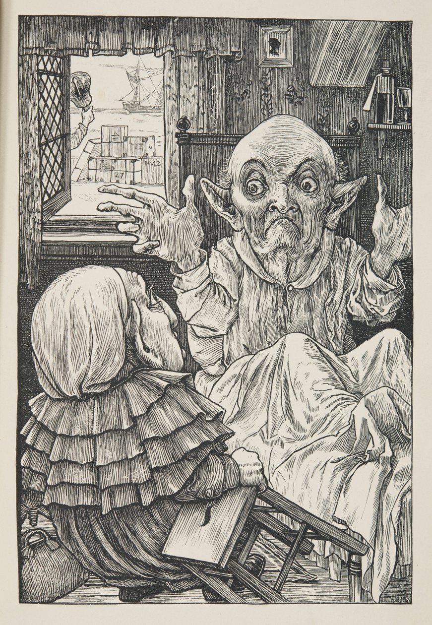 Mas oh, sobrinho radiante, cuidado com o dia &39;, de A Caça do Snark, uma Agonia em Oito Seis, de Lewis Carroll, pub. 1876 de Henry Holiday