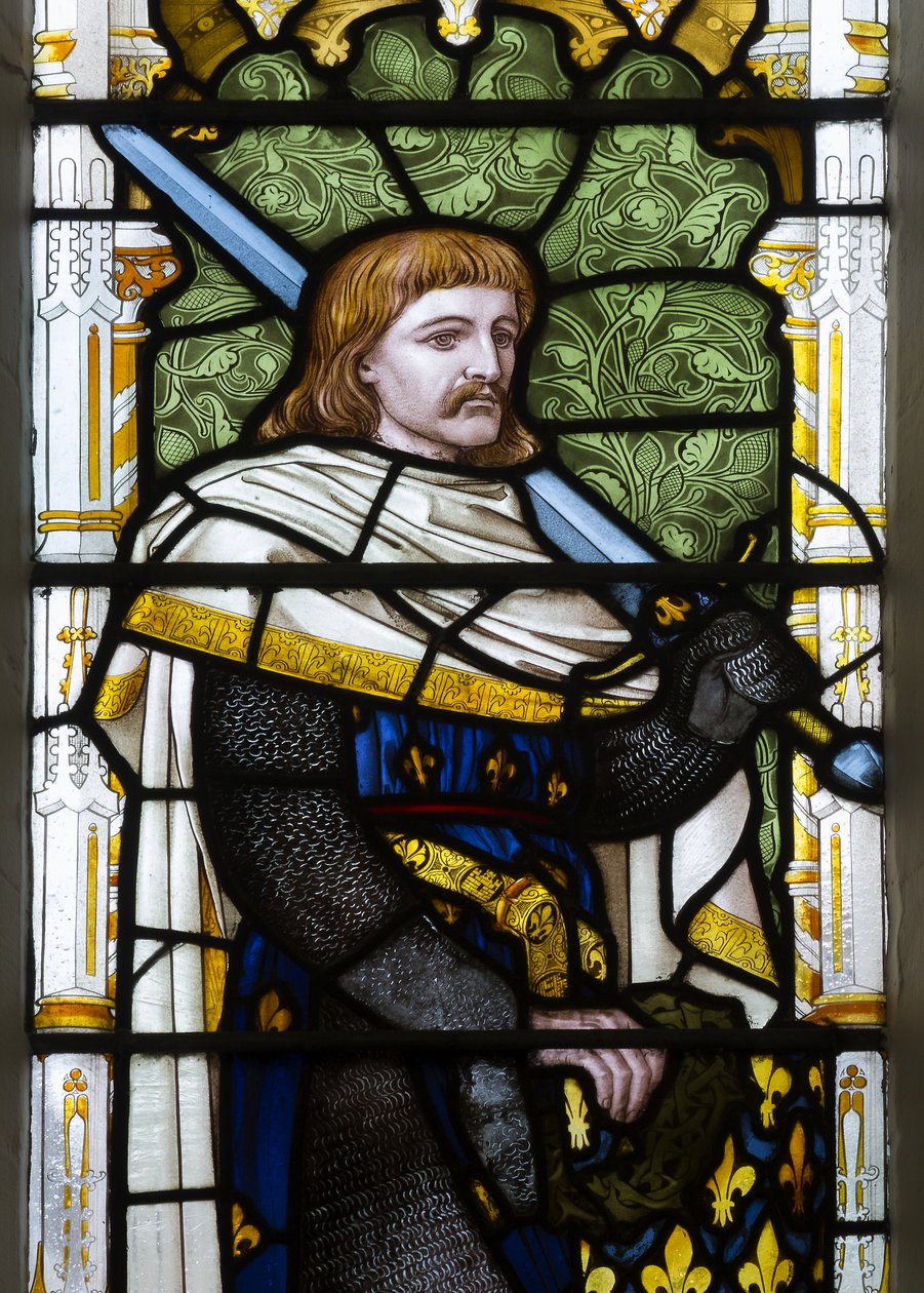 Cambridge, Trinity College, Heaton Butler e Bayne, Henry Holiday, Ludovicus, 1870, adaptado de Carl Almquist de Henry Holiday