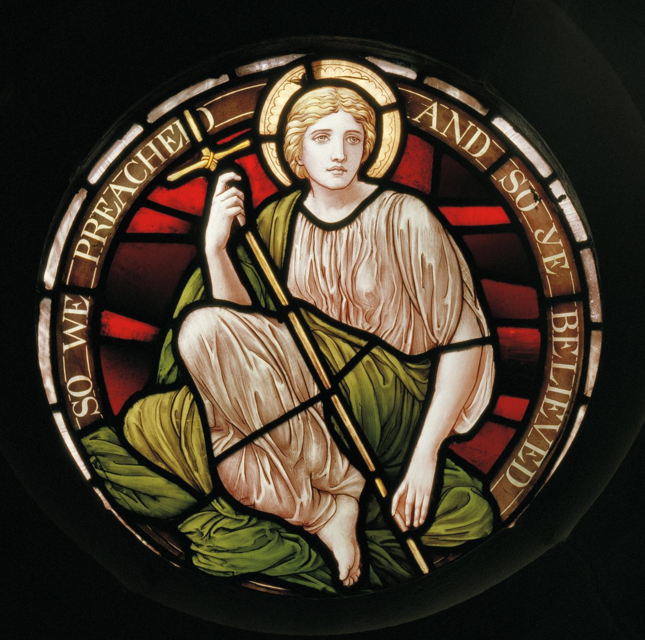 Fé, 1888 (vitral) de Henry Holiday