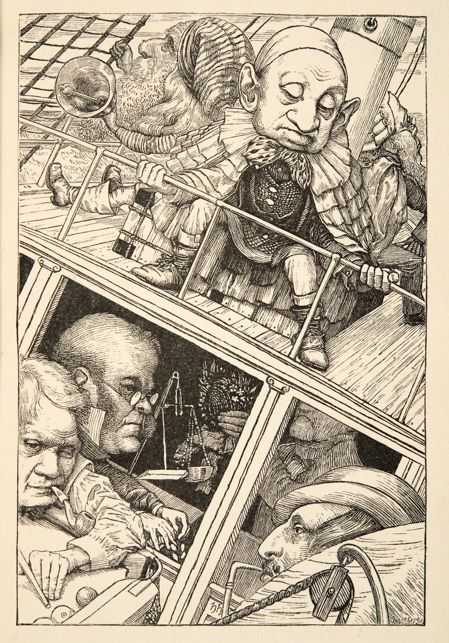 Ele havia esquecido completamente seu nome &39;, de A Caça do Snark, uma Agonia em Oito Seis, de Lewis Carroll, pub. 1876 de Henry Holiday