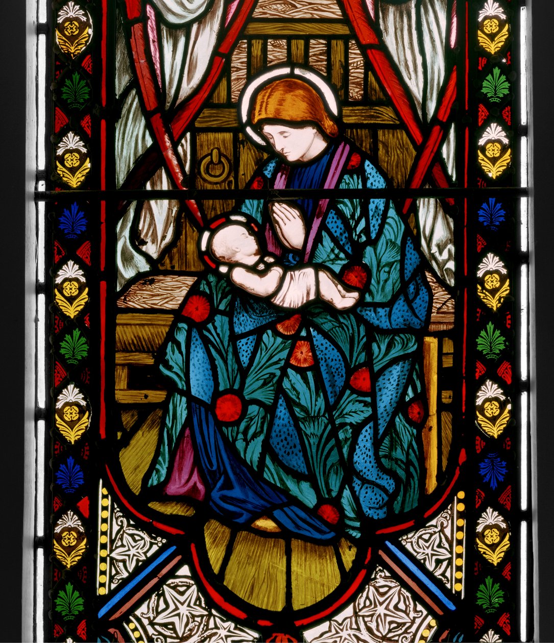Madonna and Child, 1863 (vitral) de Henry Holiday