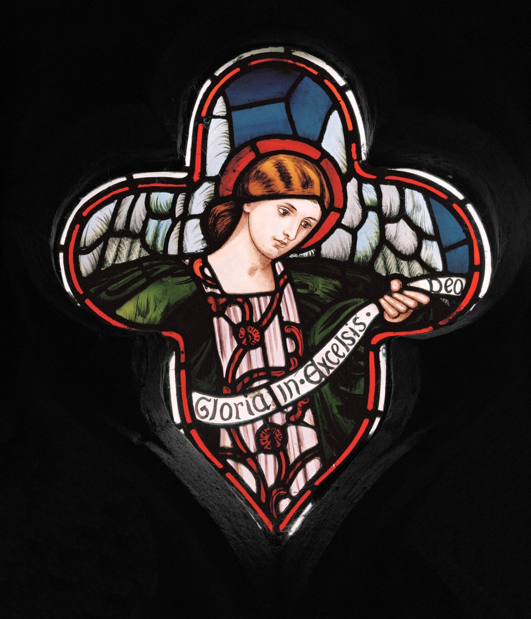 Quatrefoil Angel, 1863 (vitral) de Henry Holiday