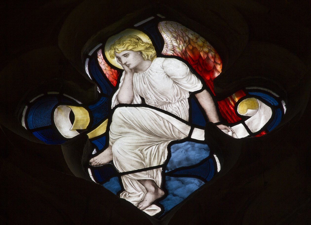 Anjo de rendilhado de Quatrefoil, 1882 de Henry Holiday