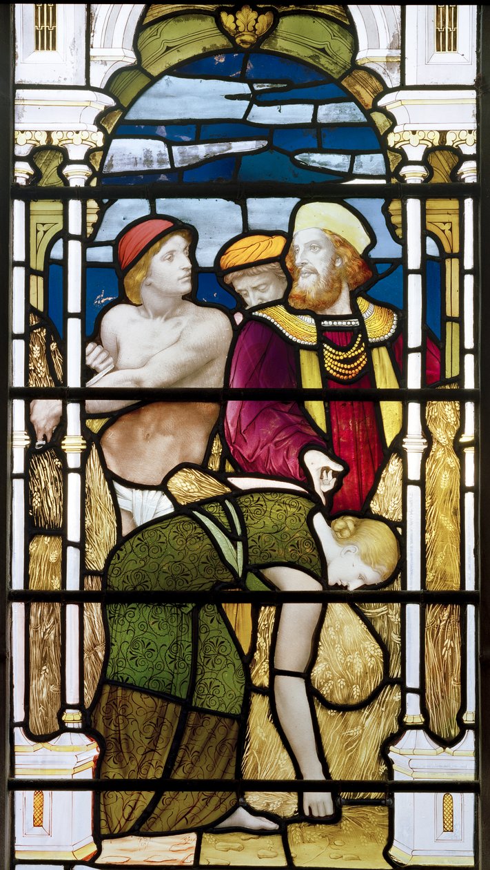 Ruth Gleaning, 1881-83 (vitral) de Henry Holiday