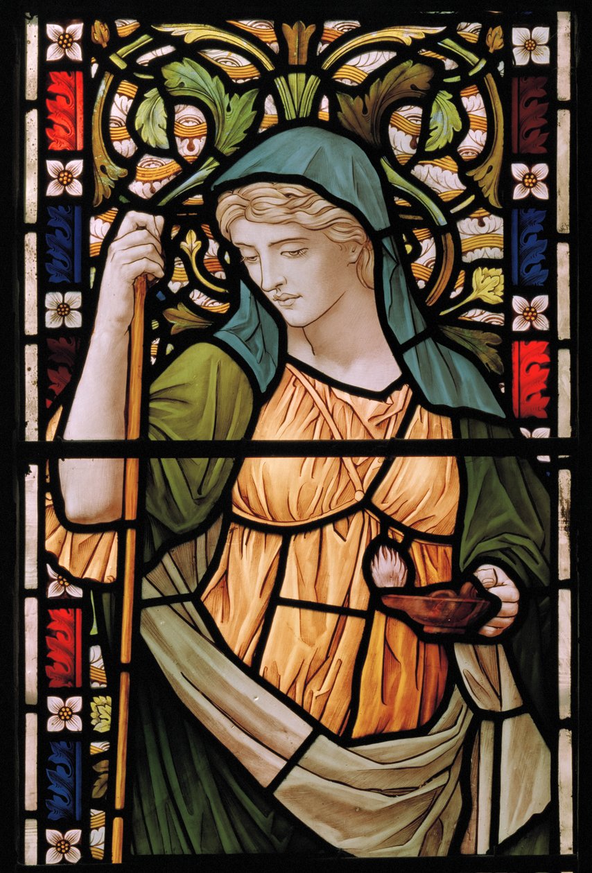 Procure e encontre, 1888 (vitral) de Henry Holiday