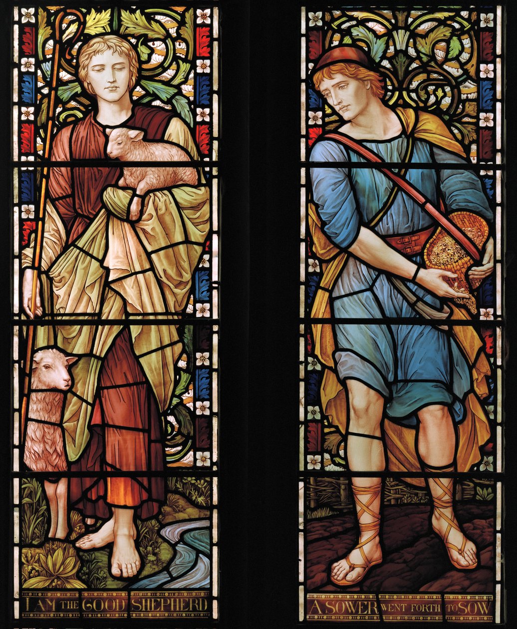 Pastor e semeador, 1888 (vitral) de Henry Holiday