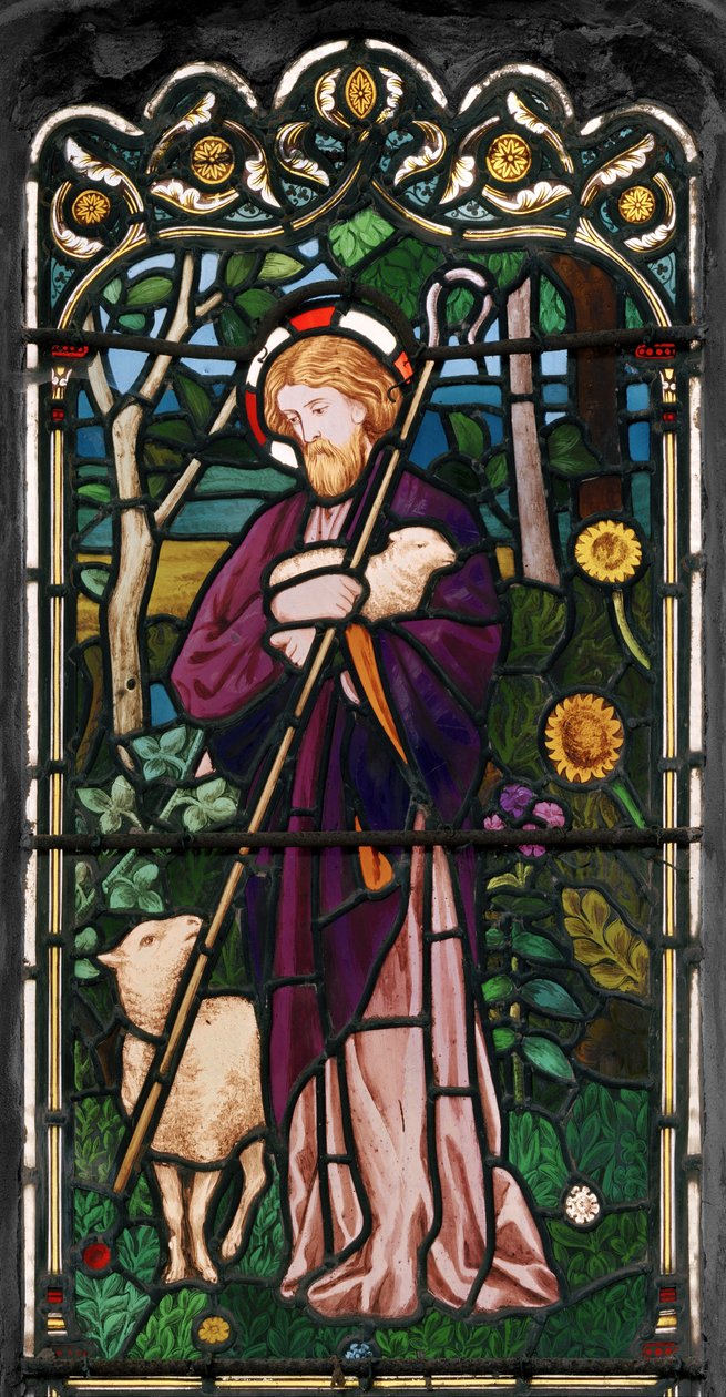 O Bom Pastor, 1866 (vitral) de Henry Holiday