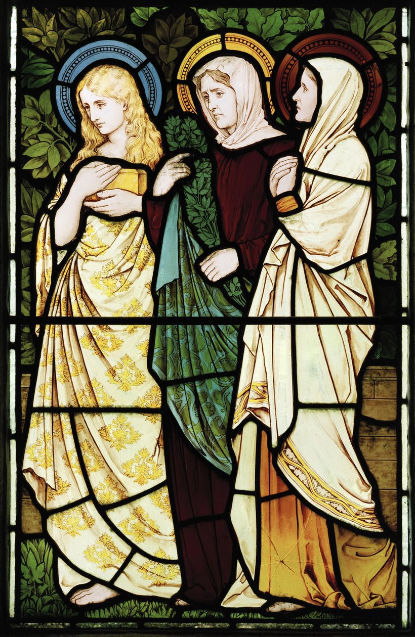 As Três Marias, 1874 (vitral) de Henry Holiday