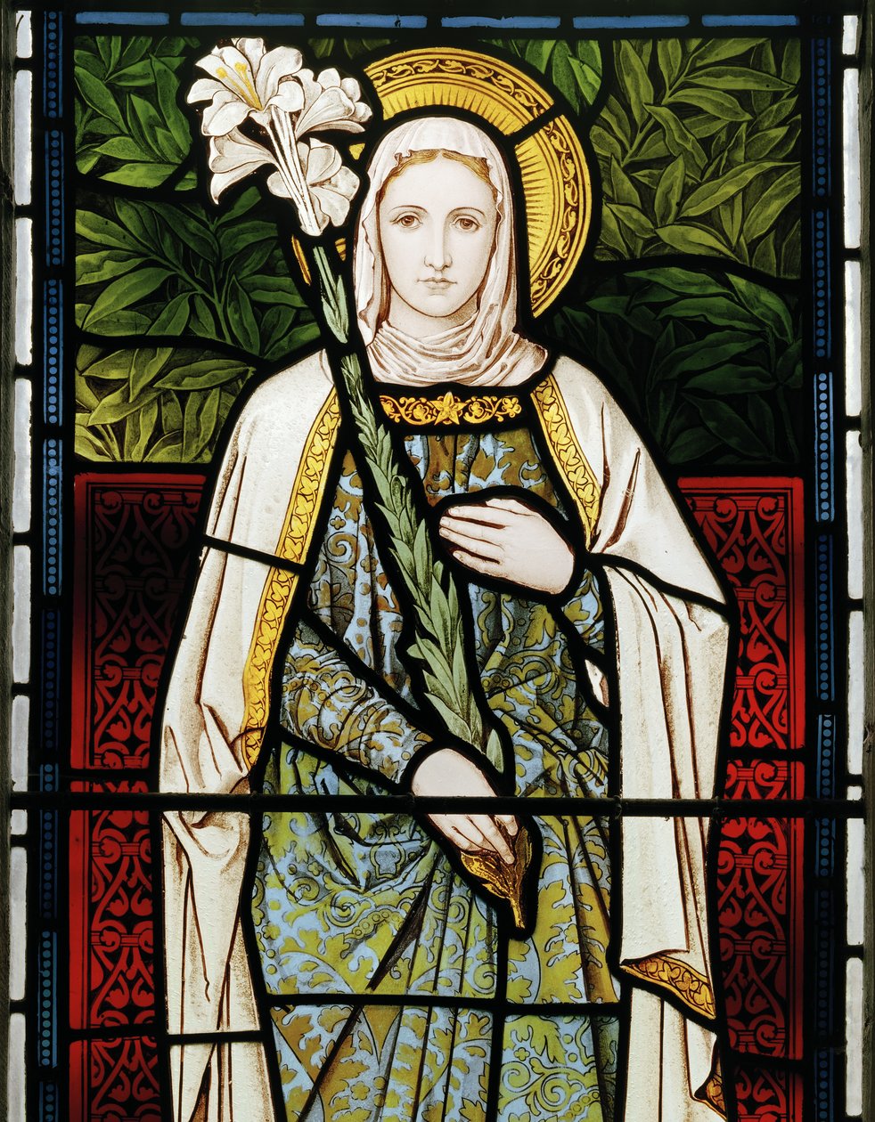 A Virgem Maria, 1873 (vitral) de Henry Holiday