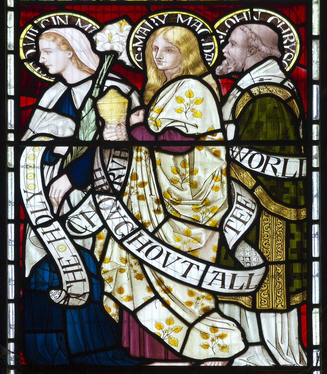 A Virgem Maria, Maria Madalena, São João, c.1872 de Henry Holiday