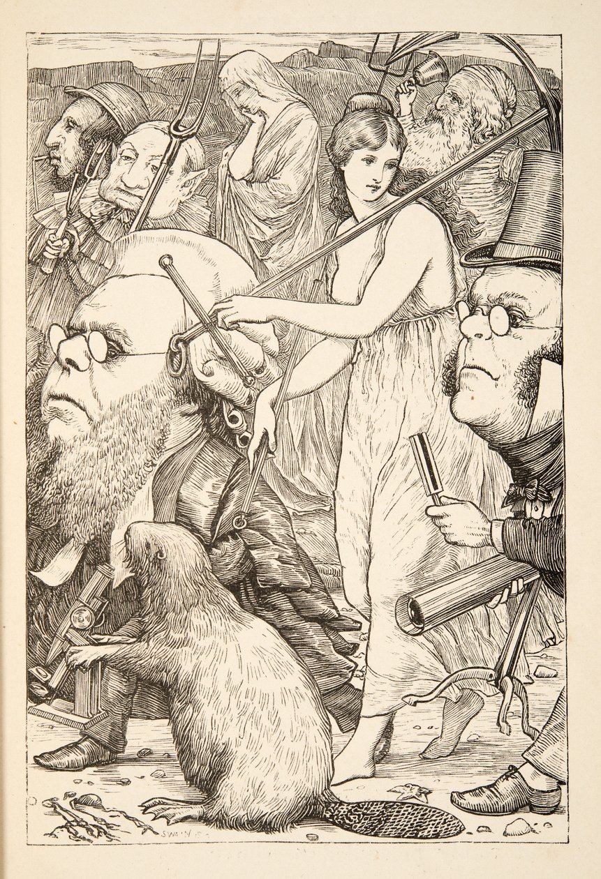 Para persegui-lo com garfos e esperança &39;, de A caça do Snark, uma agonia em oito encaixa, por Lewis Carroll, pub. 1876 de Henry Holiday